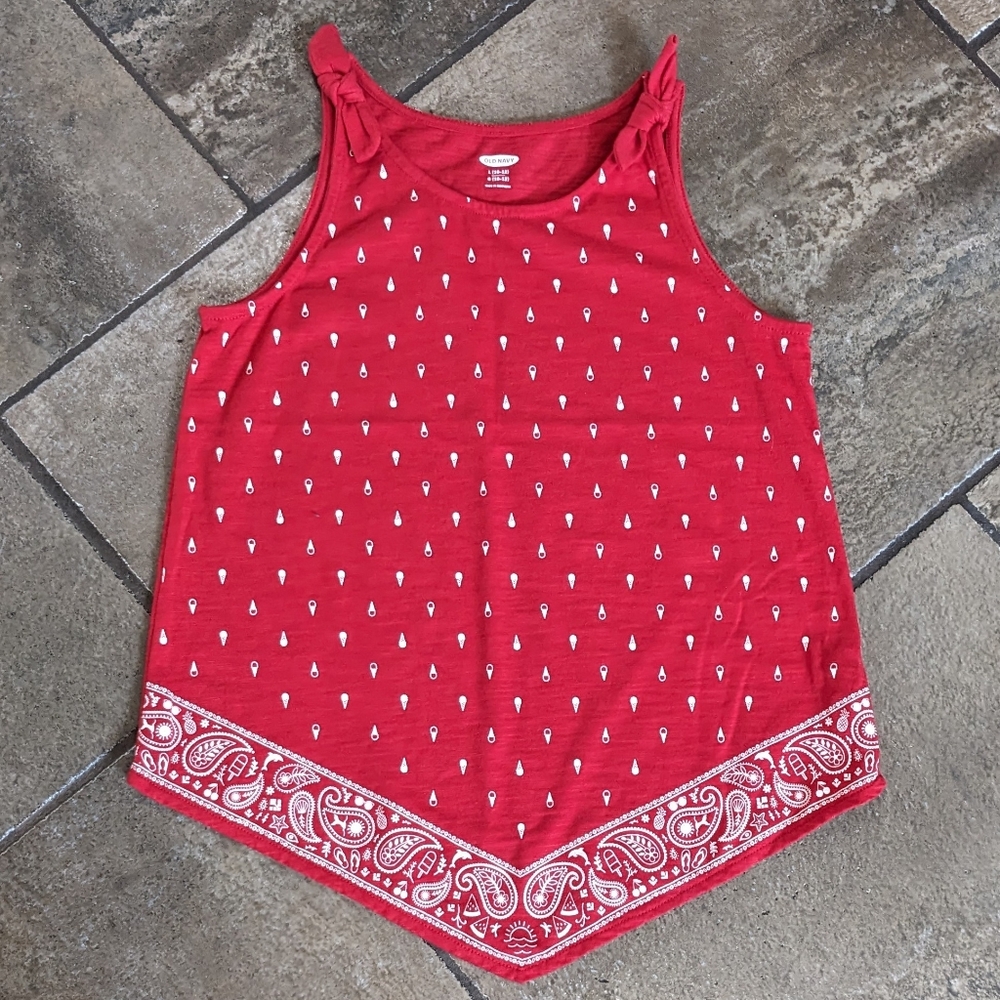 Old Navy Tank Top Girls Size L/G(10/12) Red